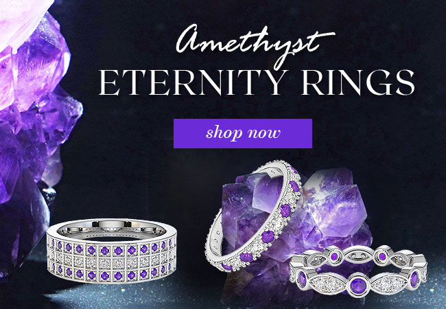 Amethyst Eternity Rings